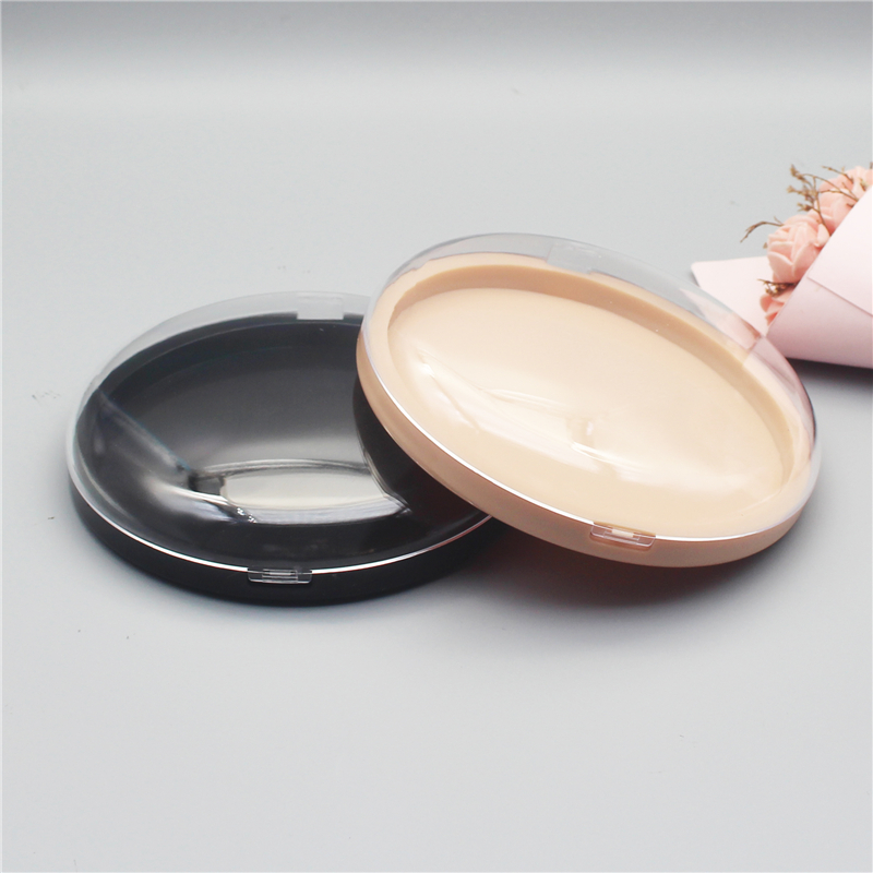 Round chest patch box with convex lid