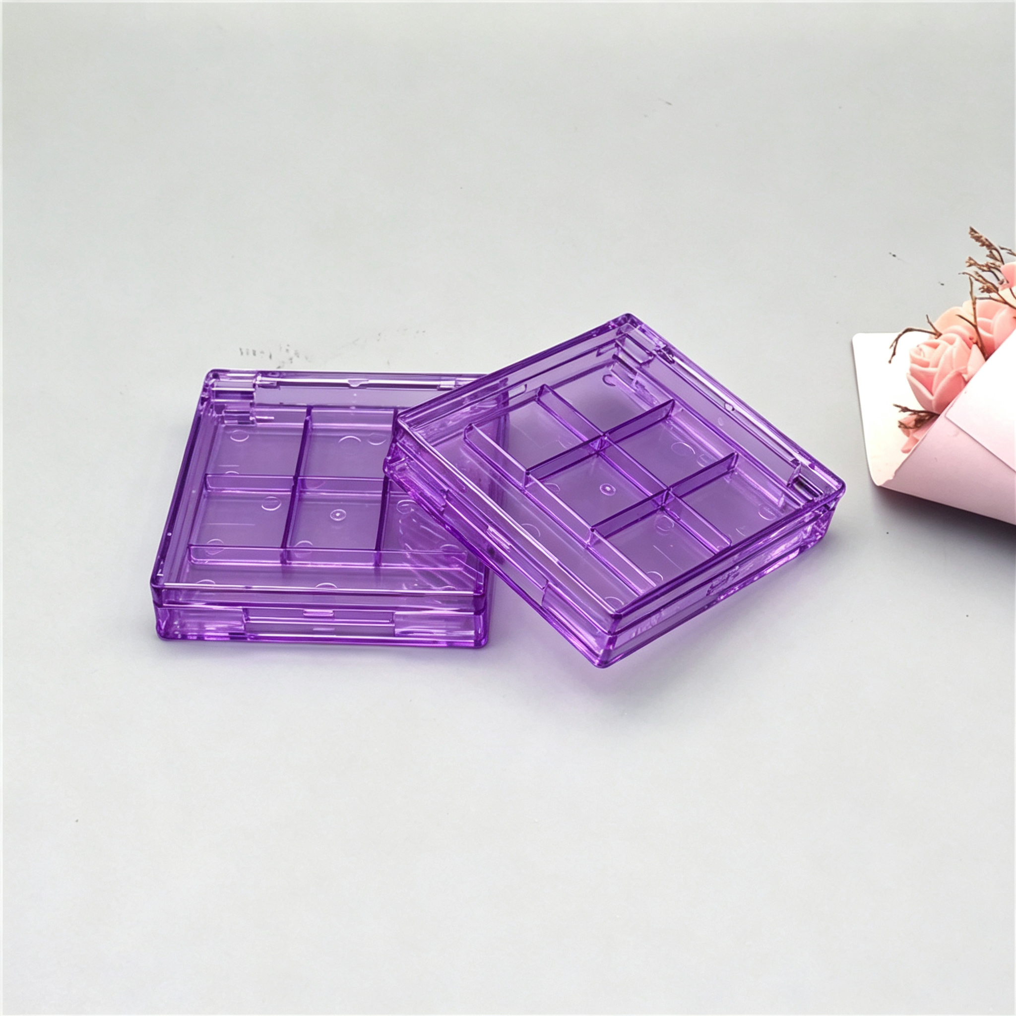 Square 6-color eye shadow box