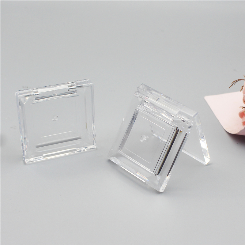 Square transparent single color eye shadow box