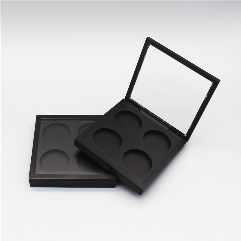 Square magnetic 4-color eyeshadow palette