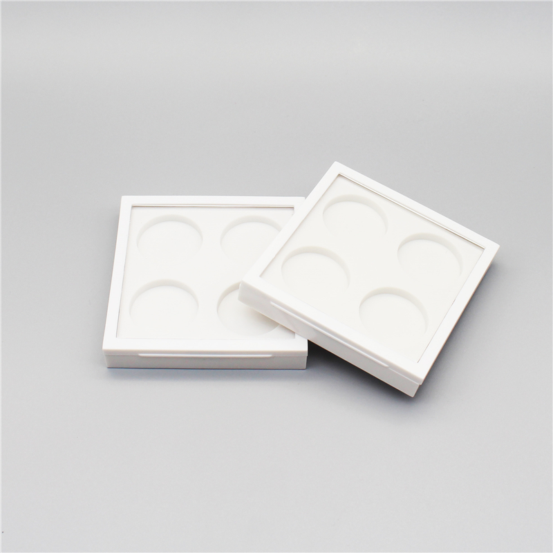 Square magnetic 4-color eyeshadow palette