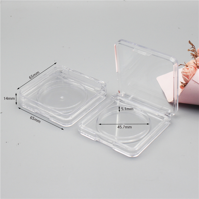 45.8mm inner diameter square transparent round blush box