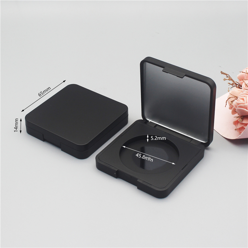 45.8mm inner diameter square mirrored round blush box